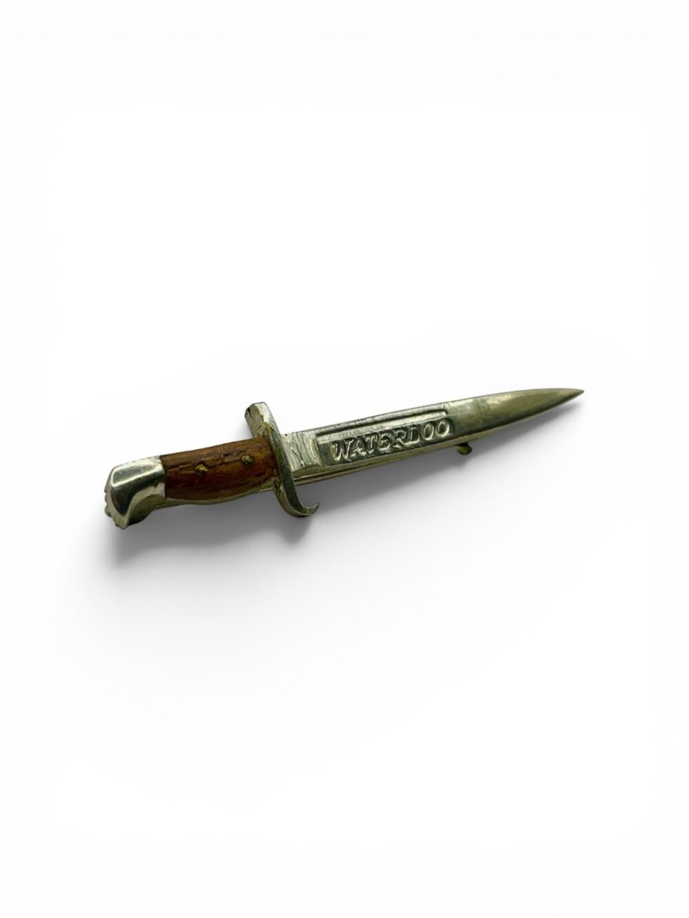 Vintage WWI Waterloo Battle Of Waterloo Mini Sword Knife Brooch Pin
